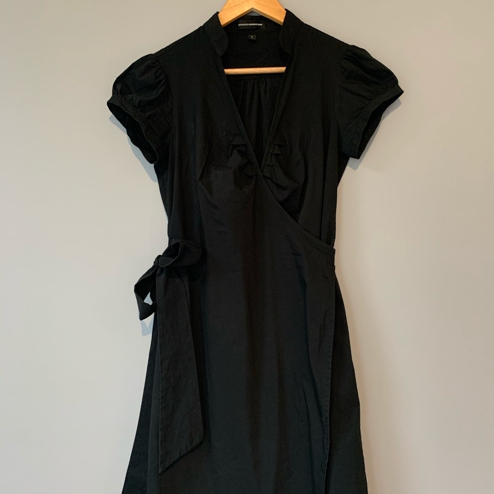 Little black wrap dress